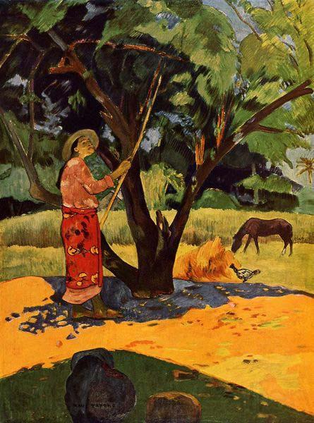 Paul Gauguin Picking Lemons Spain oil painting art